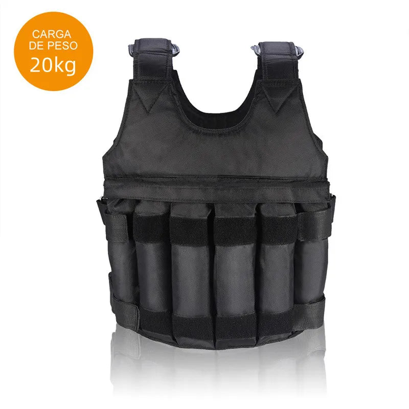 15-50Kg Adjustable Weight Vest Weighted Fitness Training Set with Steel Plate Weighted Bracelet Ankle Bodybuilding Accessories