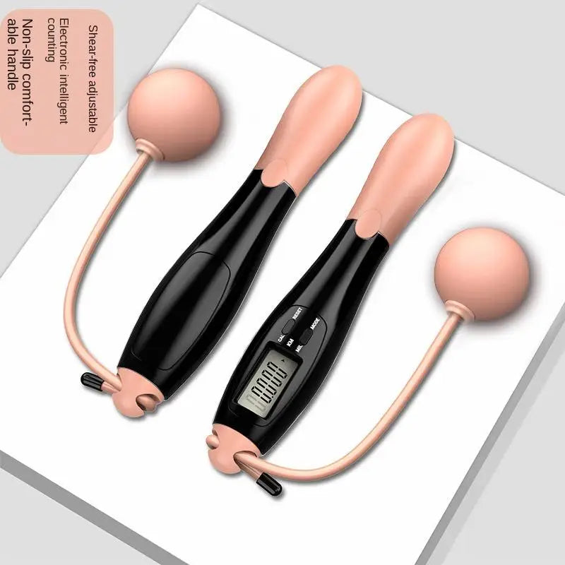 Adjustable Digital Counting Jump Rope with Steel Cable for Fitness Workout Speed Skipping Rope for Adults Kids Home Gym Training